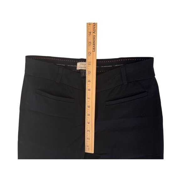 Anthropologie The Essential Slim Trousers Black Pants Sz 10 Chic Classy EUC - Picture 4 of 7